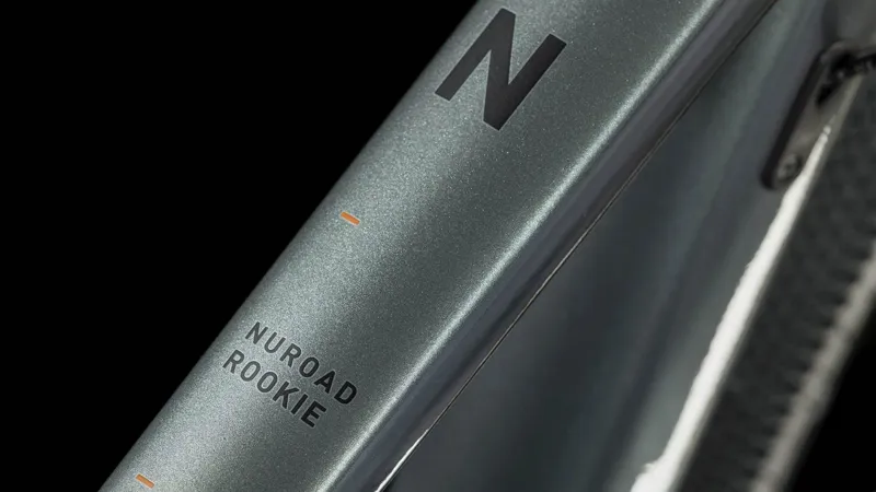 Cube Nuroad Rookie Kids Gravel Bike in Grey and Orange-2